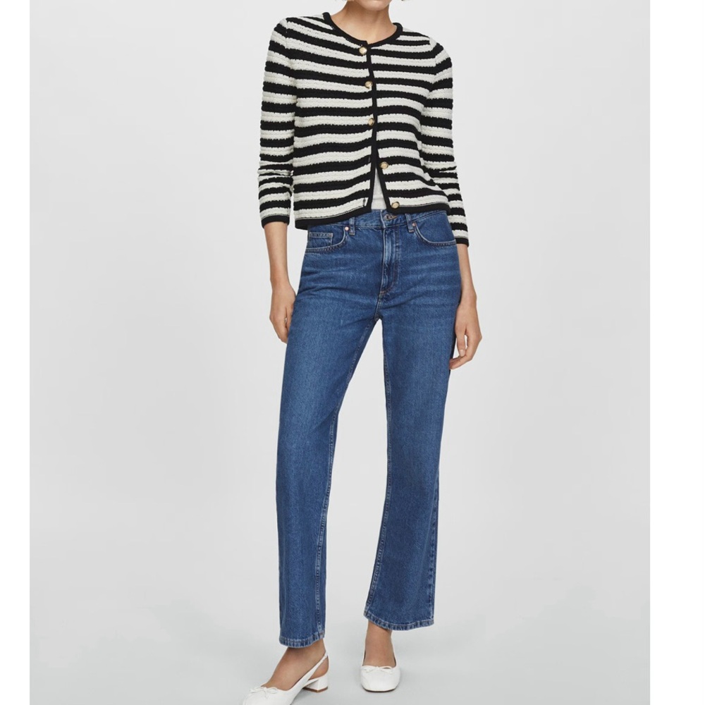 NWT Mango Stripe Knitted Jacket / Cardigan - Picture 5 of 10